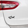 Zinc Alloy Shark Car Sticker 3D Hollow Out Animal Decal for Vehicle Side Creative Badge for Motorcycle Electric Vehicles