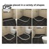 100/200CM Collapsible Shower Threshold Water Dam Self Adhesive Silicone Waterproof Barrier Strip Kitchen Bathroom Dry Wet Separation Bendable Water