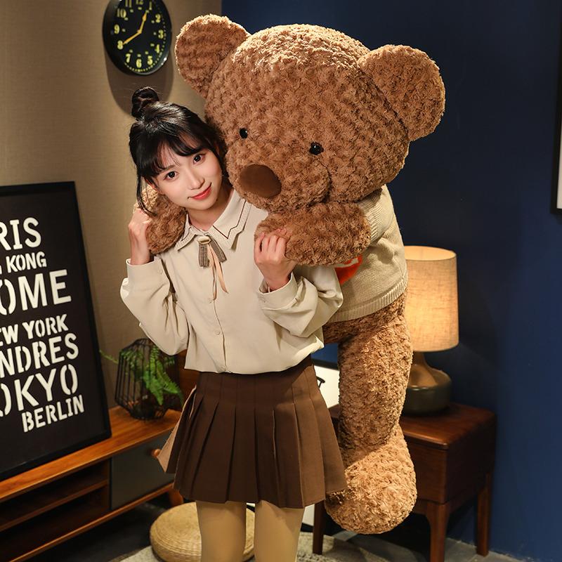 Large Cute Rose LOVE Sweater Teddy Bear Doll Valentine's Day Wanrong Toy Cuddle Doll To His Girlfriend Rag Doll Gift