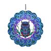 Metal Rotating Aeolian Bells Ornament Weather Resistant Iron Hanging Decoration For Patios Yard Garden Balconies Display