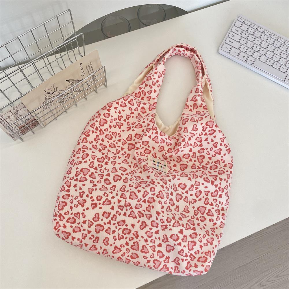 New Lazy Sweet Plaid Shoulder Shopping Bag Casual Commuter Vest Bag Tote Bag