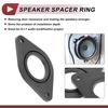 HEROFFIX Compatible with Toyota Tacoma Front Speaker Subwoofer Mount Compatible with Racquet Ring Black 2pcs Audio Coaxial Speaker Spacer Ring Tweeter