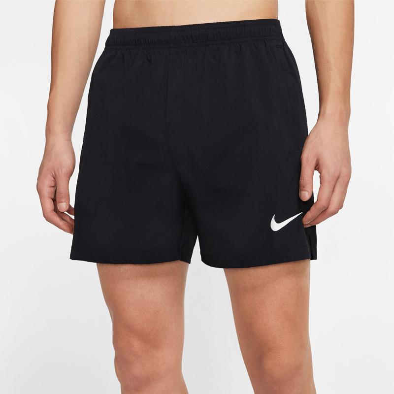 Nike Pantaloni scurți sport țesuti cu logo Bărbați Partea de jos Negru CD0581-010