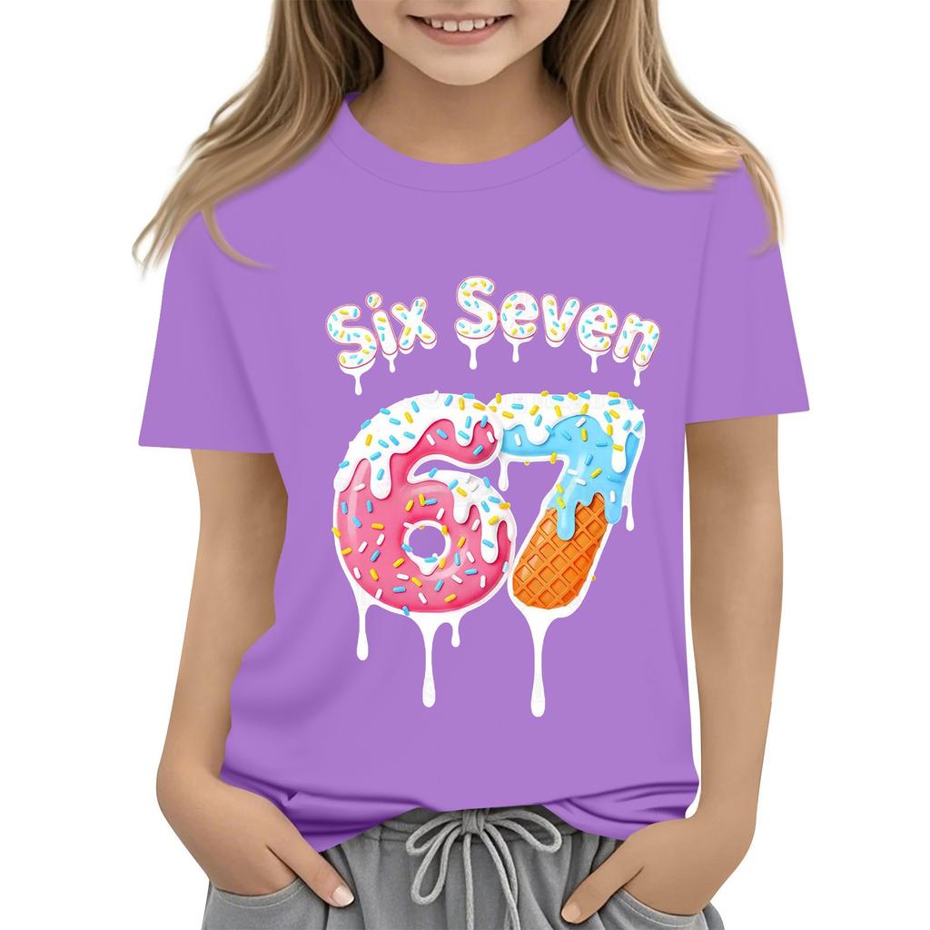 Toddler Girl Boy T-Shirts Kids Top Boys And Girls Printed Short Sleeved T-shirt