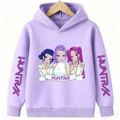 Hoodies Sweatshirts Girls Children's Cartoon Printed Fashion Sweatshirt Girls Clothing Casual Comfort Hoodie Top