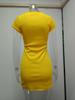 2026 Spring/Summer European & American Sexy Short-Sleeve Bodycon Cross-Button Dress