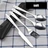 4 Pcs Stainless Steel Knifes Fork Spoon Family Travel Camping Cutlery Eyeful