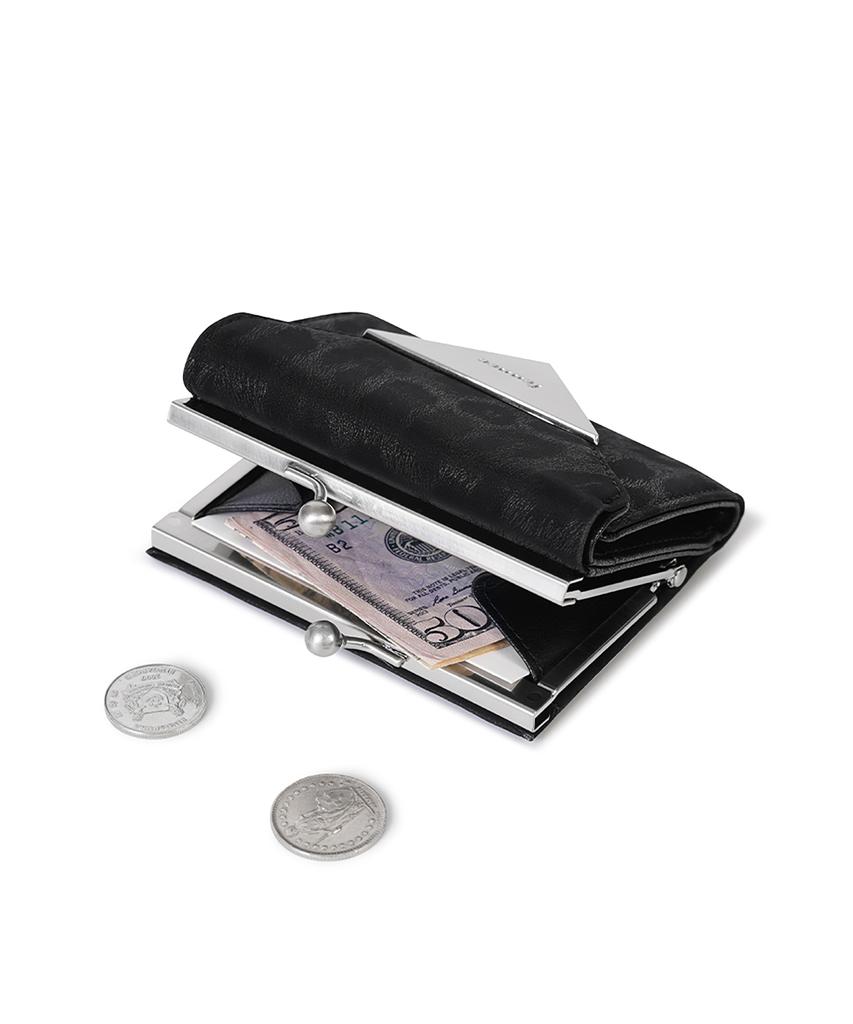 Fennec Triangle Frame Wallet - Leopard Black
