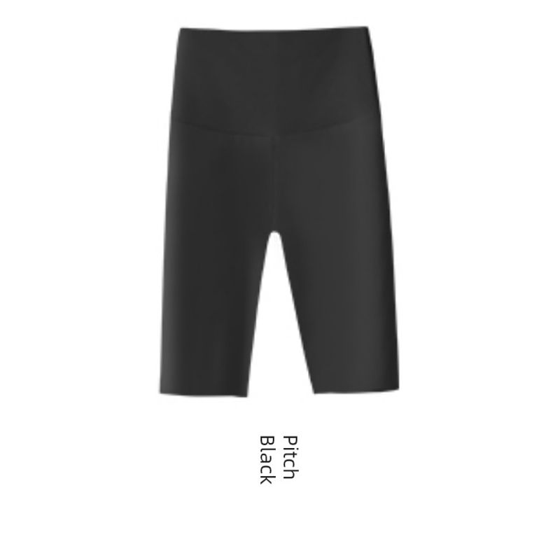 

Upgraded Craft Japan Half Length Seamless Liquid Pants Yoga Outerwear Fitness Pants Summer Belly Contracting Slim Looking Base Pitch Black F((42.50 kg-65.00 kg)