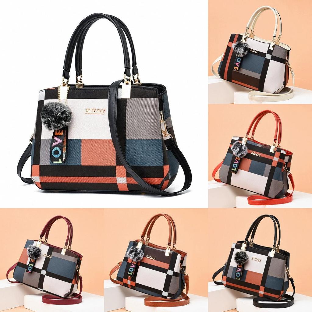 Fashionable Female Handbag With Large Capacity And Inner Zipper Pockets For Daily Carry
