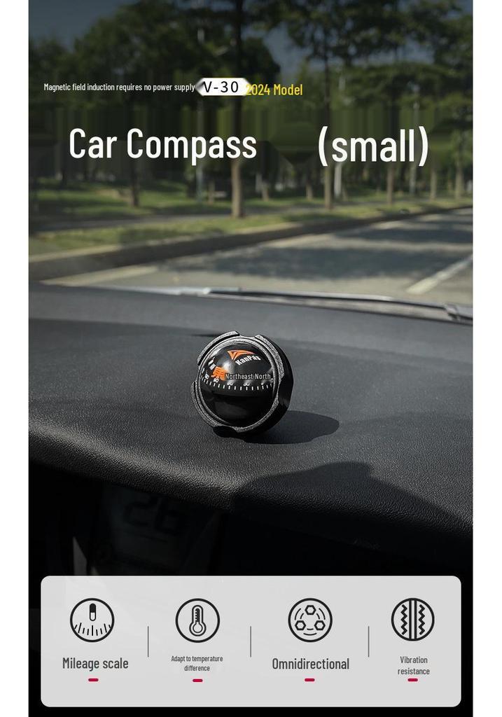 Kanpas High-Precision Luminous Car Compass - Temperature Resistant