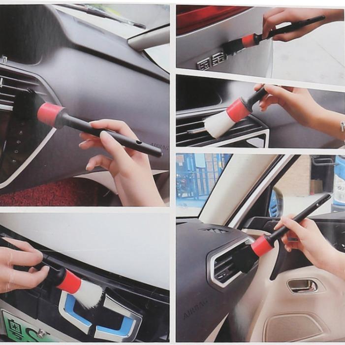 5-Piece Set of Detailed Cleaning Brushes for Car Vent Grilles