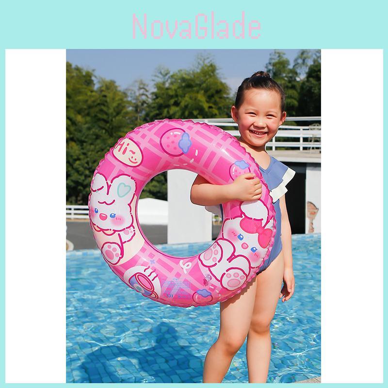 2024 New Cartoon Rabbit Swim Ring Adult Pvc Thickened Armpit Swim Ring Creative Water Swim Ring Wholesale