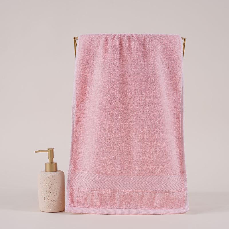 Pure Cotton Absorbent Face Towel - Plain Color, Home & Adult Use, Embroiderable Gift