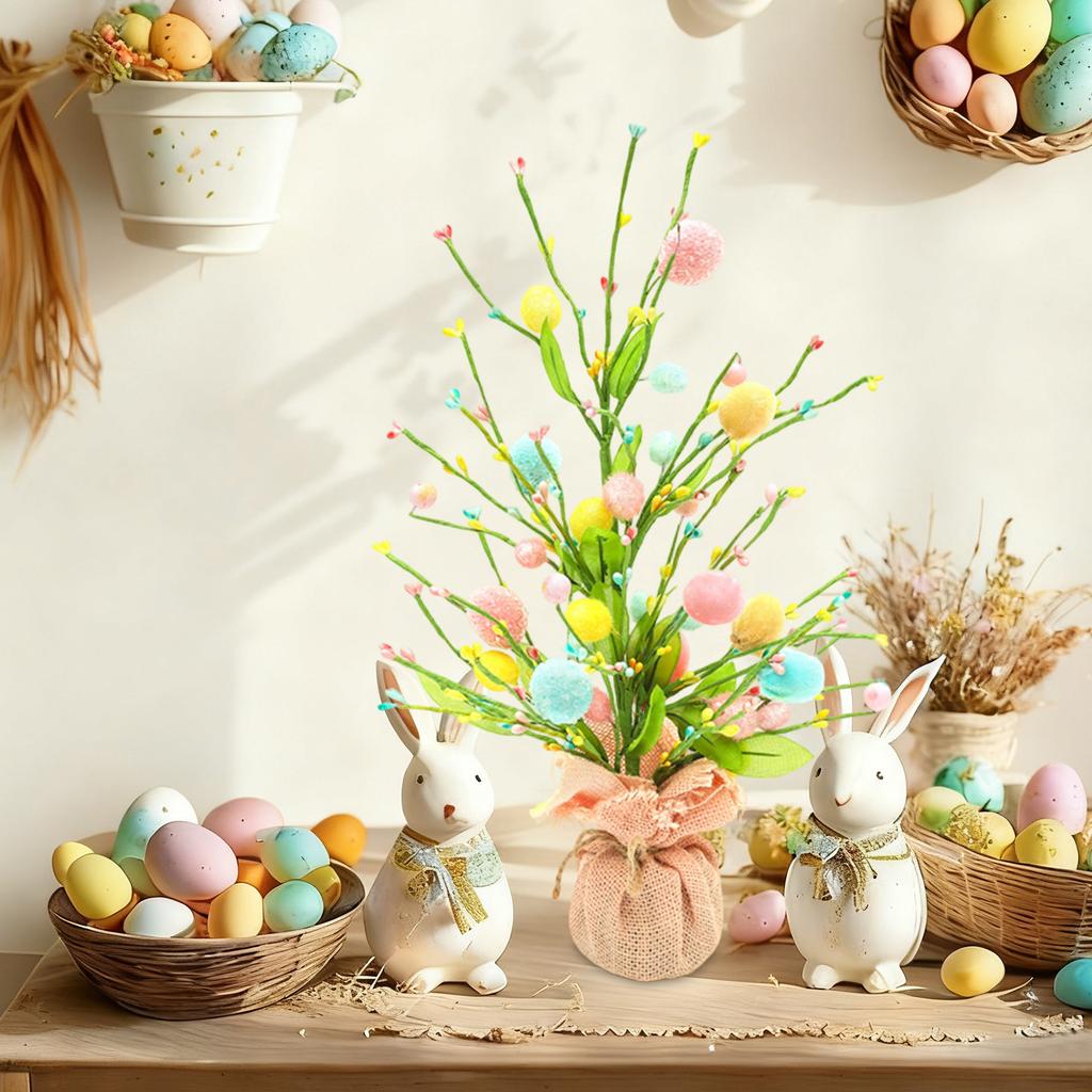 Artificial Easter Egg Decorative Stickers Spring Easter Floral Stickers With Colorful Eggs, Berries, And Flowers, Suitable For Easter