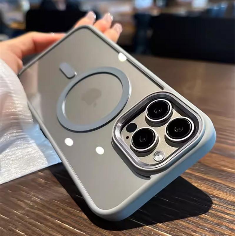 Kompatibles Apple 16 Magnetgehäuse: Stoßfestes iPhone 15 Pro Max mit Metalllinse und Schutzhülle.