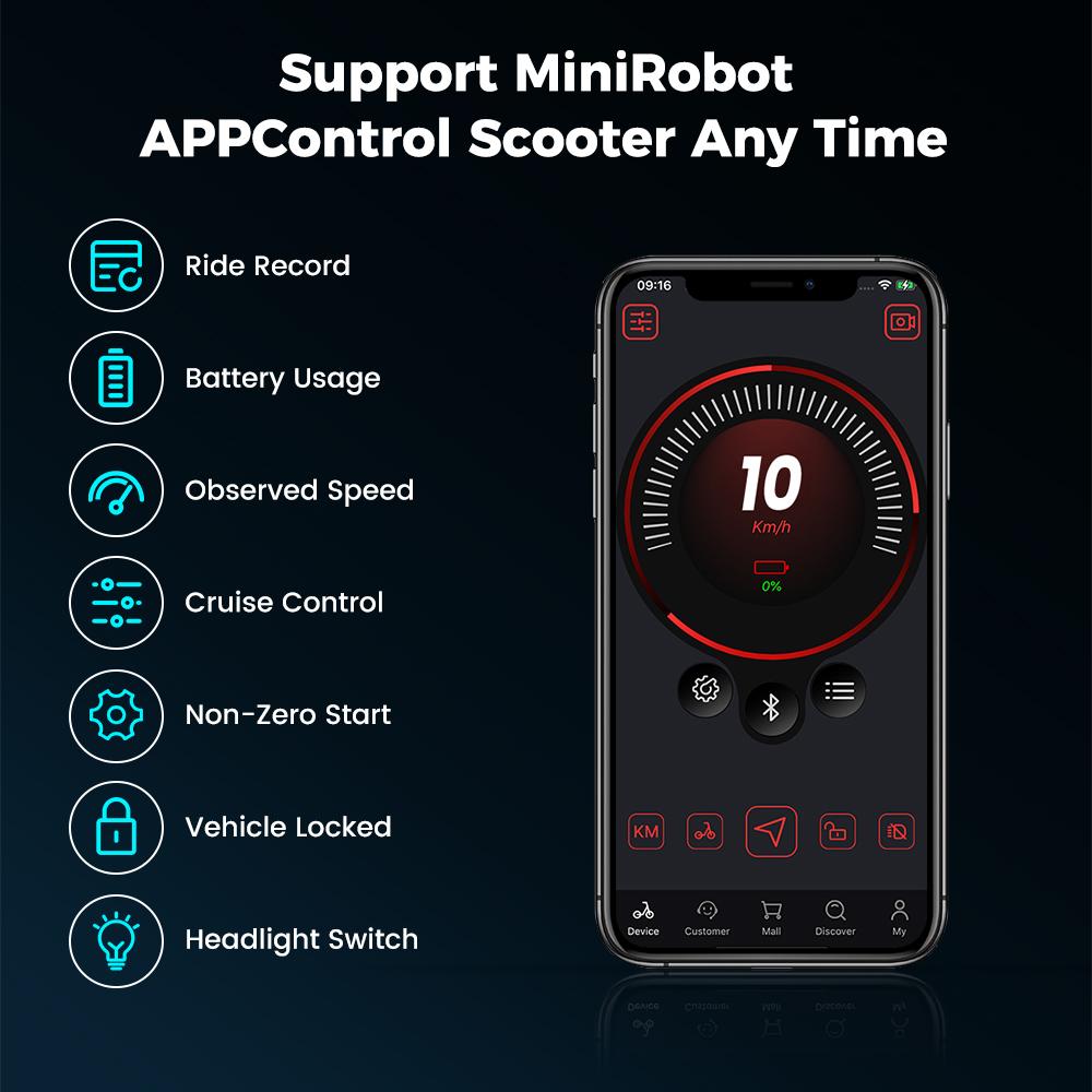 iScooter ელექტრო სკუტერი IX3 800W 10 დიუმიანი Off Road საბურავი 10Ah 40km/h APP Control წინა და უკანა დარტყმის შთანთქმით