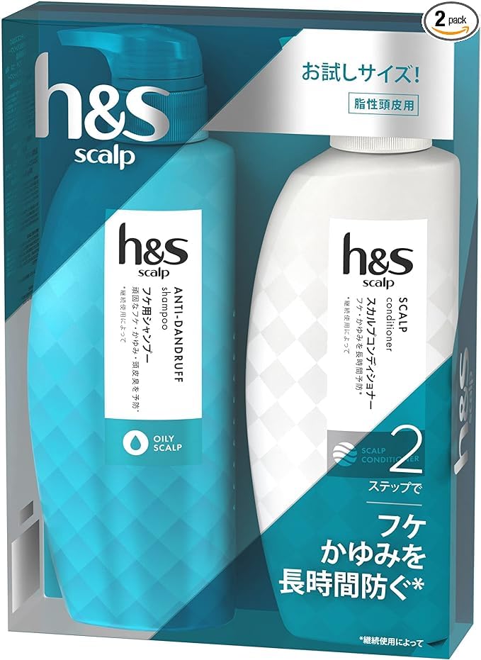 

scalp shampoo and conditioner trial size set Oily Scalp h&s (300mL+300g) белый