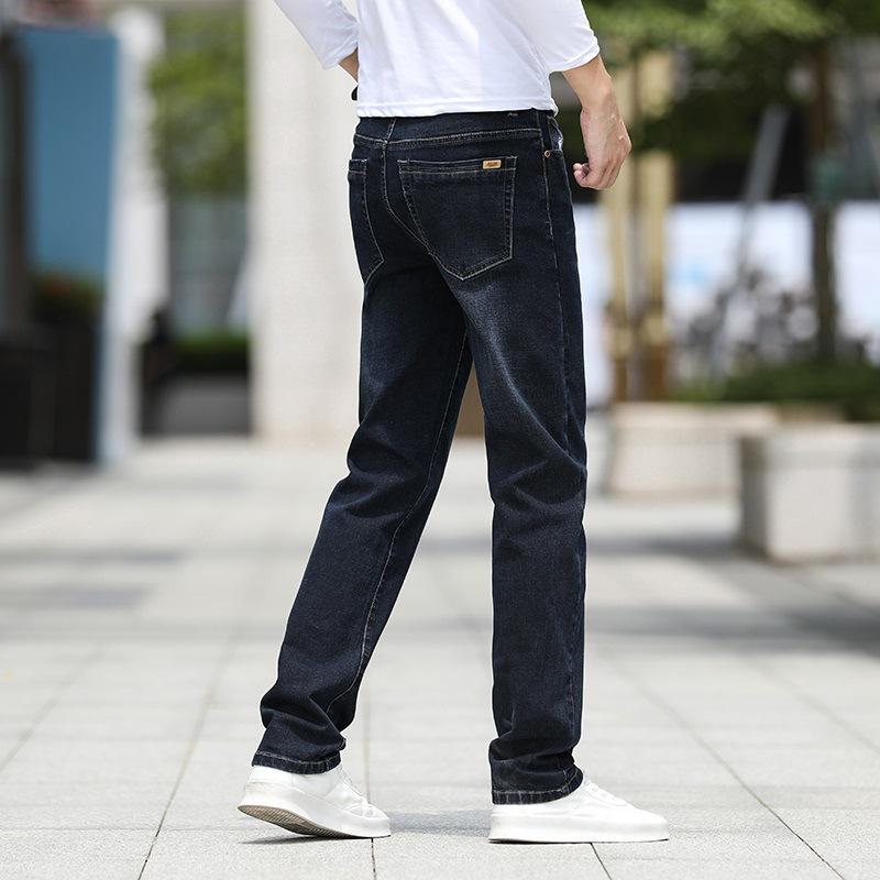 New Spring and Autumn Loose Straight Men's Denim Trousers Jeans
