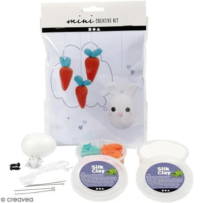 Kreativní sada - Modelování Silk Clay - Prstové loutky - Velikonoční téma - Pro děti od 3 let