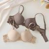 Seamless Lace Push-Up Underwire Bra for Small Busts