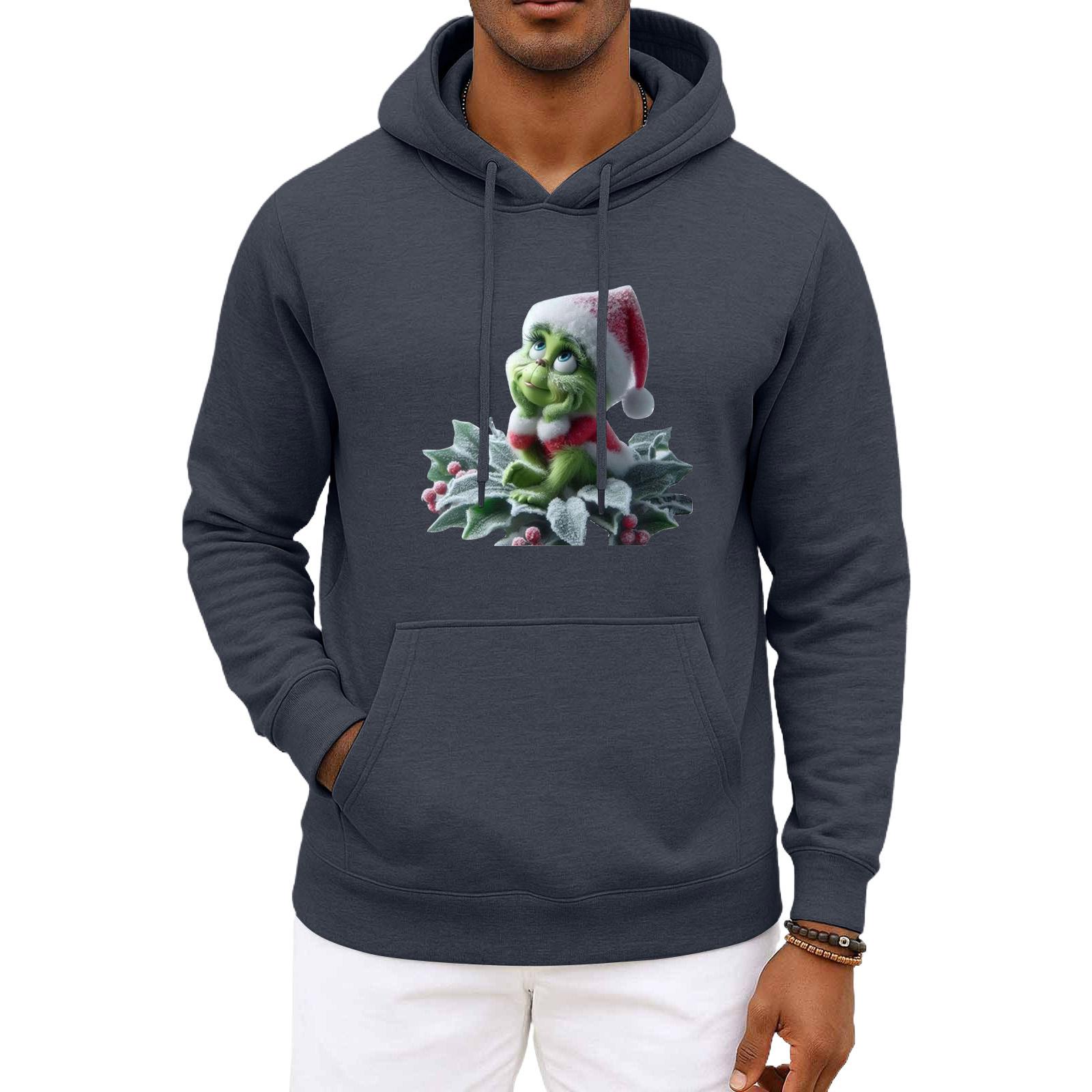 

Men s And Women s Christmas Hooded Hood Long Sleeves Hoodie M