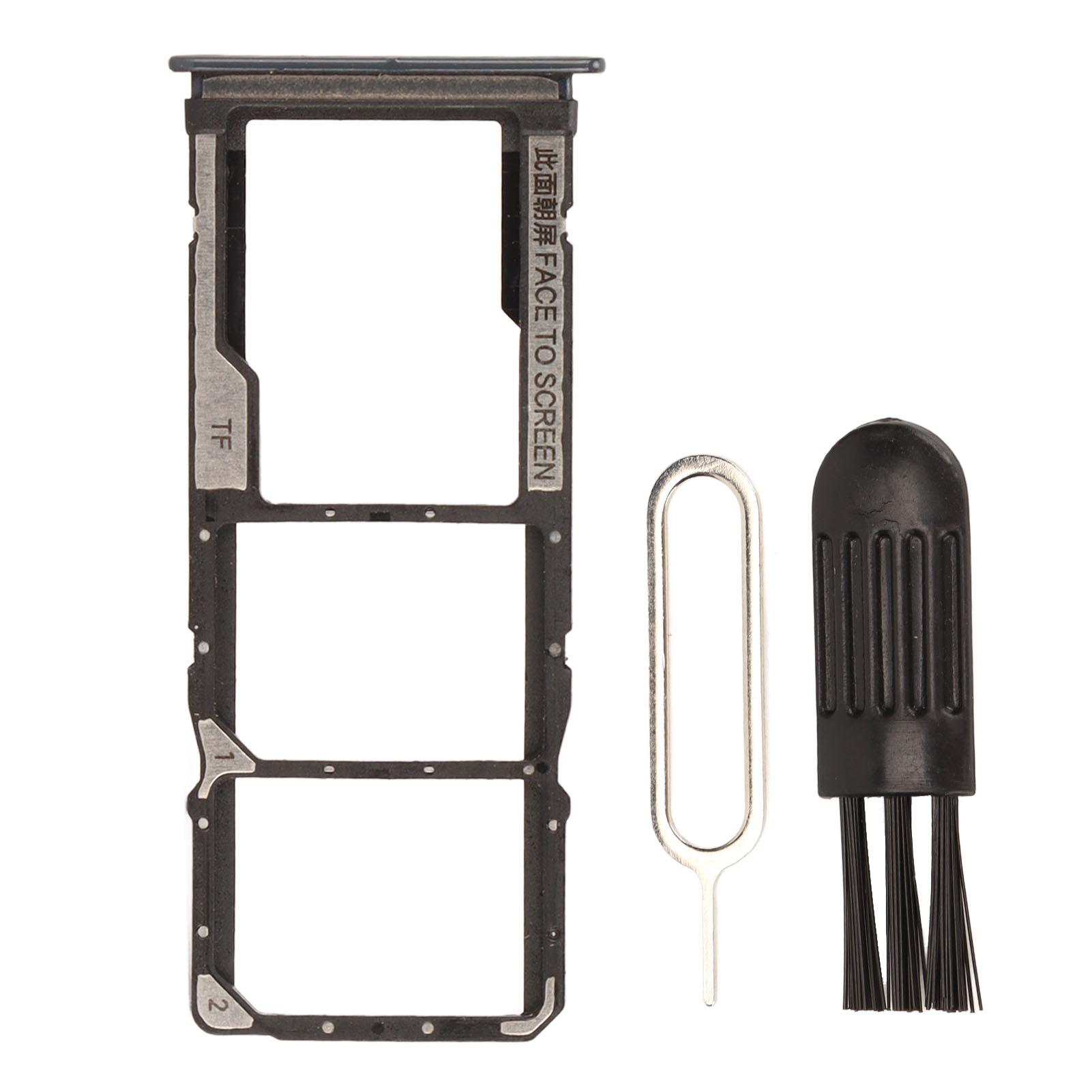 Mfyspace Grey Replacement Sim Card Tray Memory Card Slot Holder With Eject Pin Brush For Xiaomi Redmi Note 9