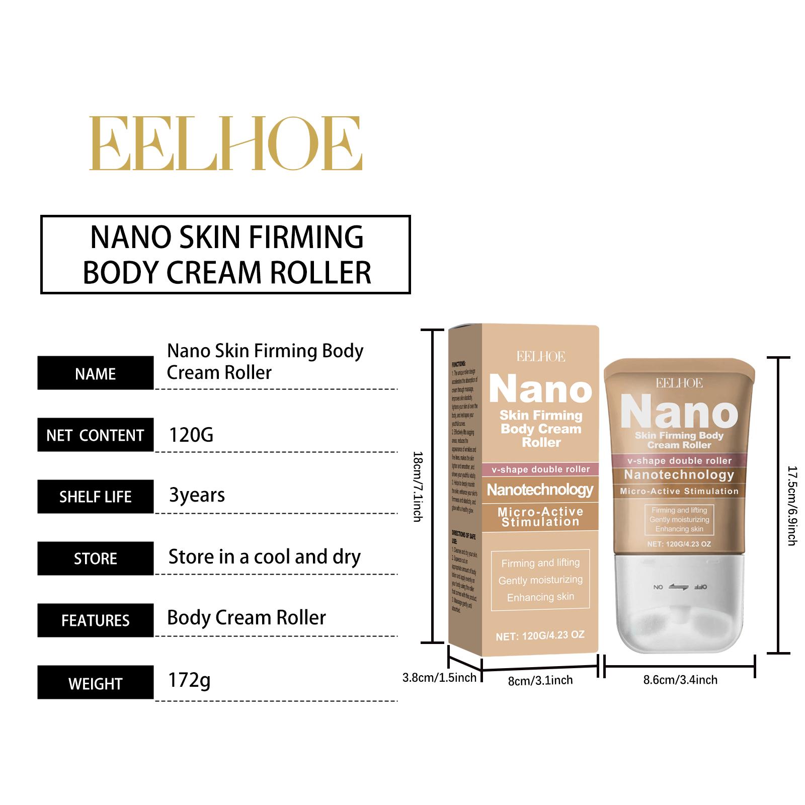 Body Lotion Roller, Hydrating Refreshing Silky Non-Greasy Gentle Moisturizing Body Cream, Skin Smoothing & Nourishing Body Care Applicator 120g