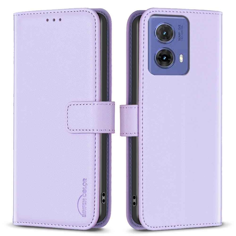 BINFEN COLOR BF17 For Motorola Moto G85 5G/S50 Neo 5G Wallet Case PU Leather Phone Cover
