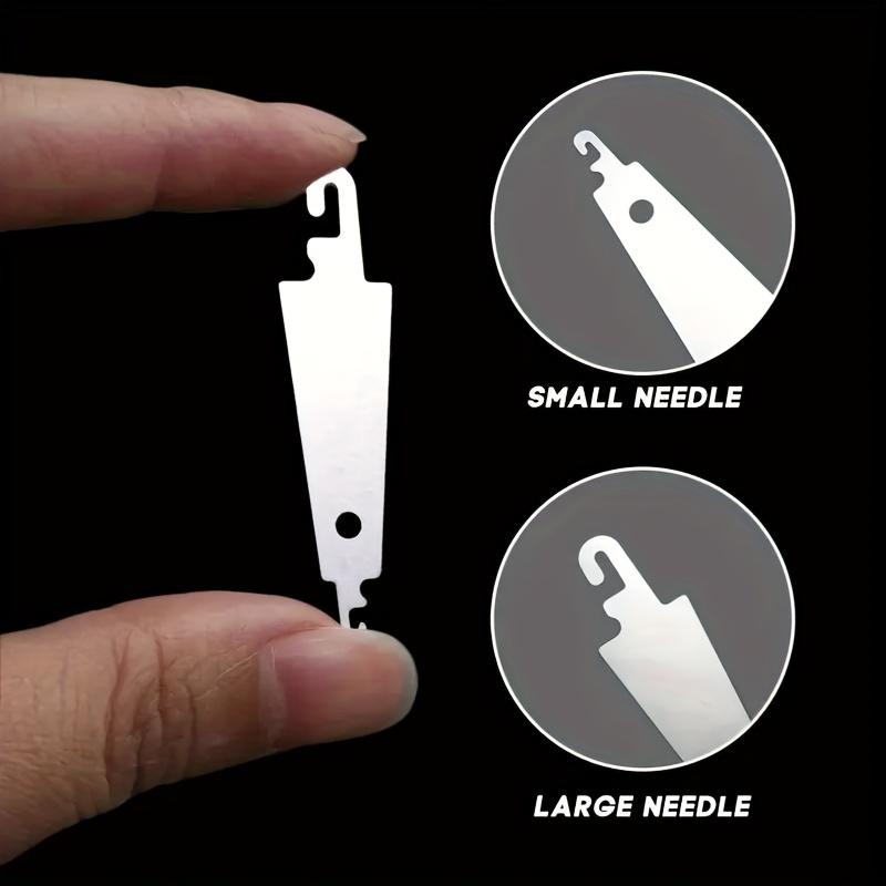 2Pcs Needle Threader, Insert-Type Embroidery Needle Threader, DIY Cross Stitch Accessories