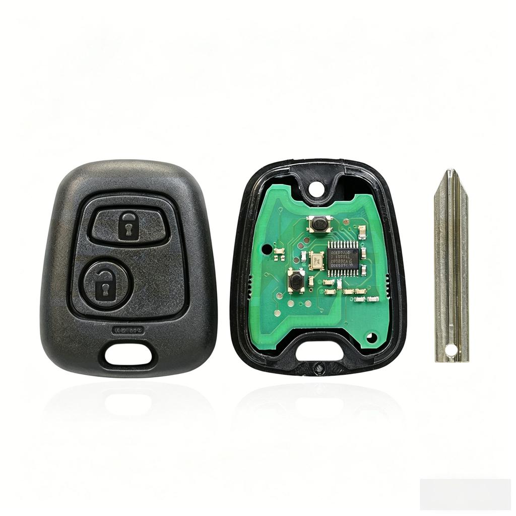 PEZN4 Suitable for Peugeot Citroen 2-button car key NE72/SX9/NE78 with built-in chip ASK-433MHZ
