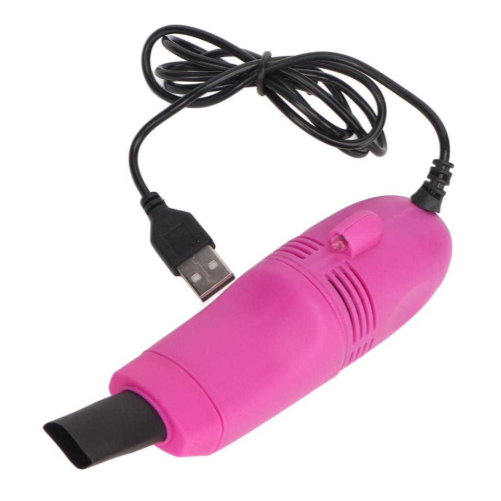 Mini čistič klávesnice Ruční Mini USB vysavač s velkým sáním pro nehtové umění Počítač Růžově červená