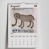2026 Mittelalterlicher Kalender im hässlichen Stil mit humorvollen Vintage-Illustrationen zum Thema Tiere für die Heim- und Bürodekoration 29x21cm