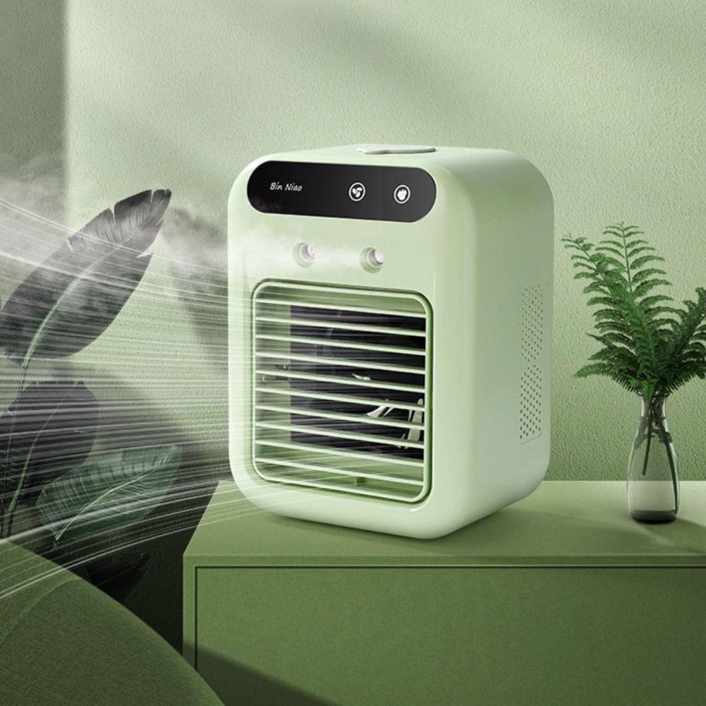Dual Spray Portable Air Conditioner Ultrasonic Atomization USB Air Cooler  Office Humidification