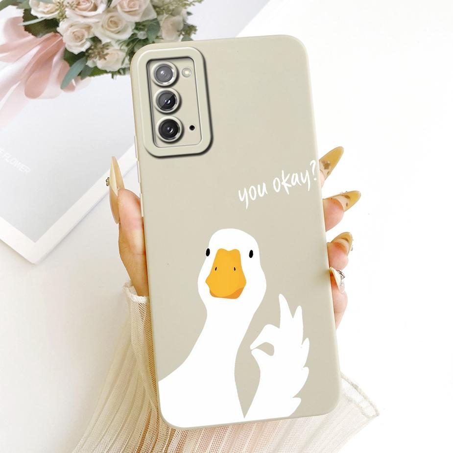 For Samsung Galaxy Note20 Case SM-N980F Cute Cat Duck Cartoon Cover Soft TPU Phone Case For Samsung Note 20 Ultra Note20 5G Bags