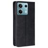 For Xiaomi Redmi Note 13 4G Case PU Leather Stand Magnetic Closure Flip Phone Cover Wallet