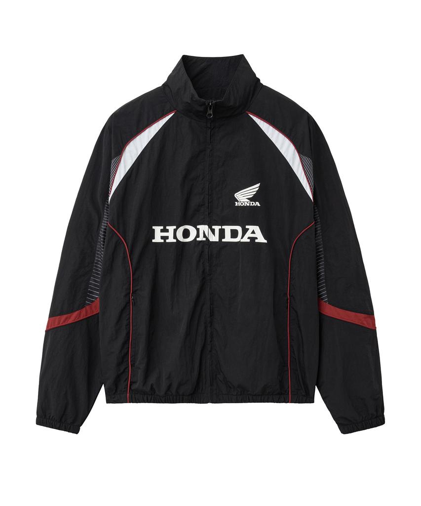 PHYPS MOTORCYCLE Piping Block Track Nylon Jacket Black