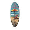 Outdoor Waterproof Wall Art Ornament 1/3Pcs Surfboard Plaque Decoration, Solid Wood Vintage Coastal Sign, Tropical Beach Decoration Retro Seaside