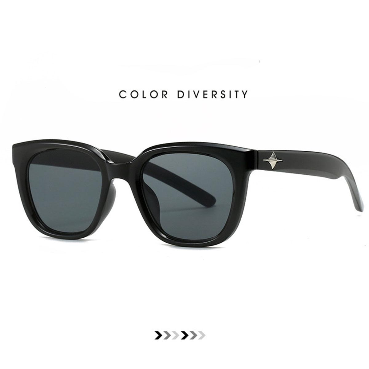 Солнцезащитные очки женские солнцезащитные очки Star Leg Metal Letter Frame солнцезащитные очки солнцезащитные очки мода чёрный