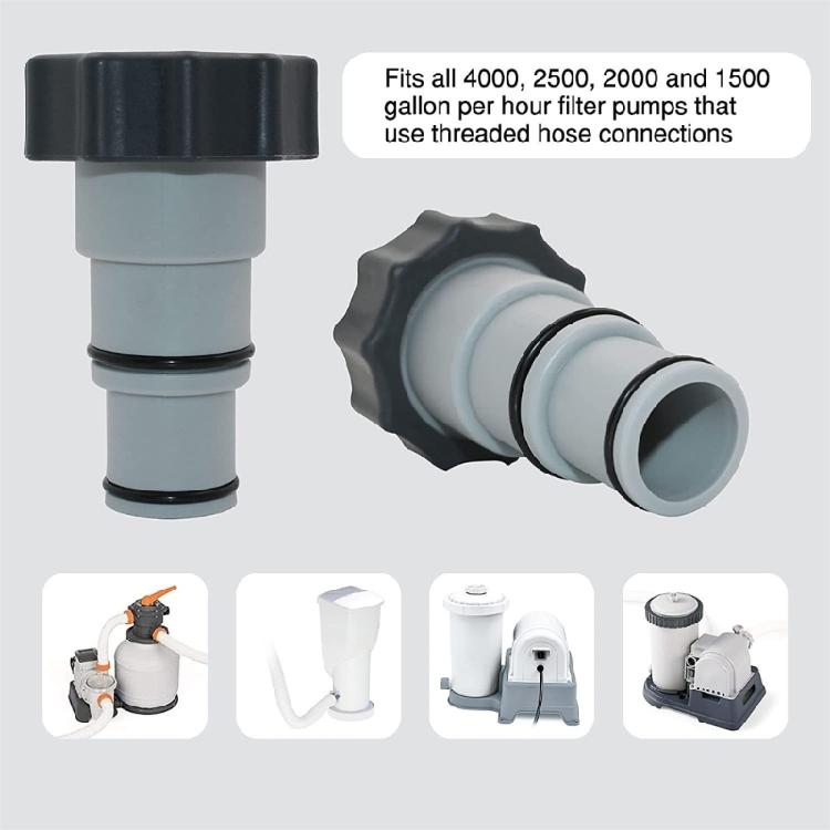 1.25" To 1.5" Hose Adapter Replacement Hose Adapter with Collar Replacement Hose Adapter Pool Fittings  Connections