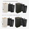 Foldable Bamboo Oxford Cloth Recycling Basket with Lid and Inner Bag