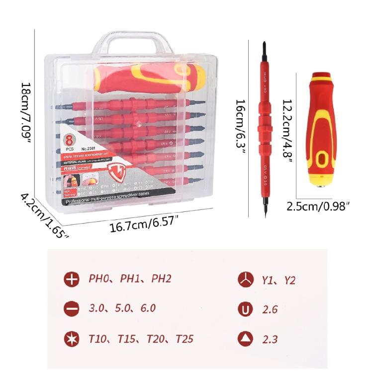 15 in 1 Magnetic Screwdriver Tool Electrician Interchangeable Screwdriver