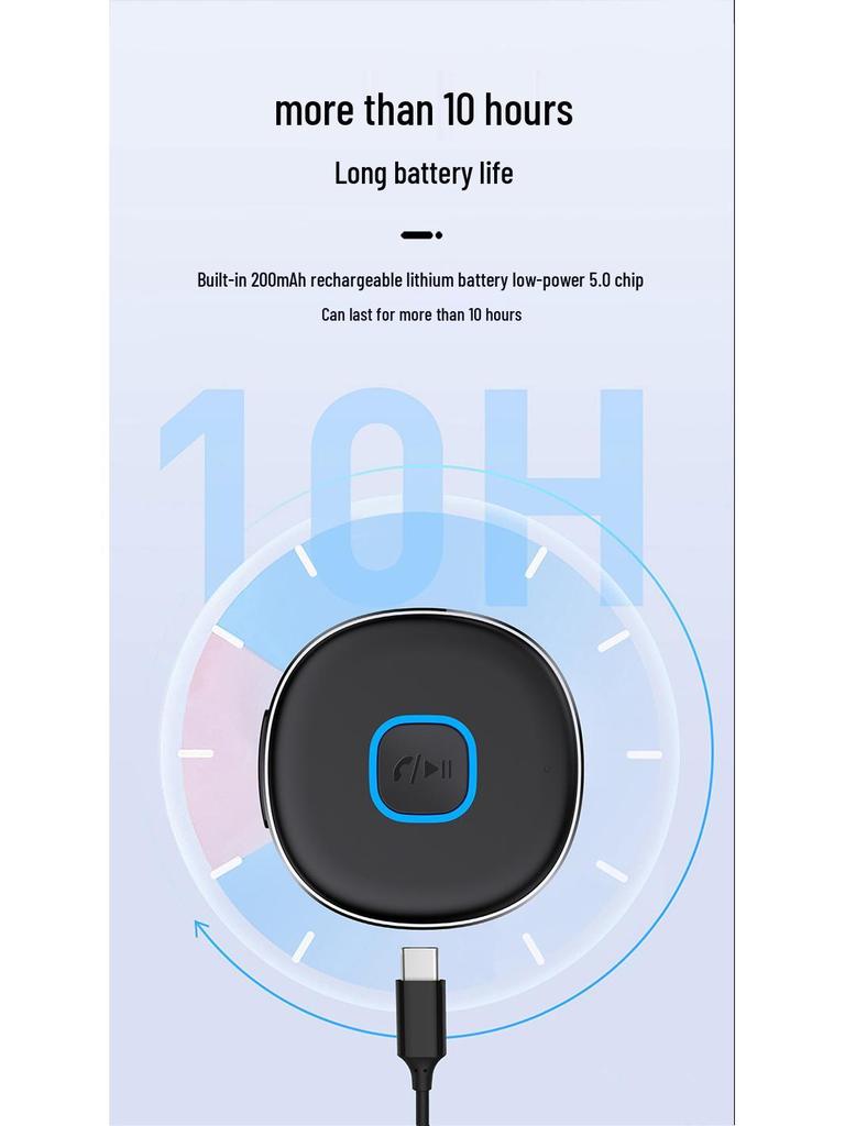 J33 Car Bluetooth Audio Receiver: Lossless Sound Quality, Dual Connectivity, Plug & Play.