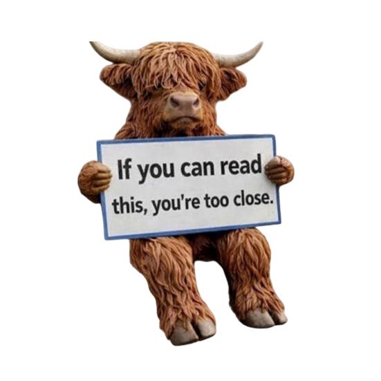 

Highland Cow Hitch Buddy Resin Highland Cattle Tow Hitch Cover Weather Resistant Pickup SUV Truck Vehicle Hitch Decoration Ornament D