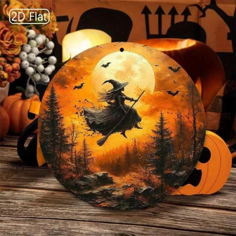 Modern Halloween Fantasy Metal Wall Art for Living Room Bedroom