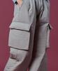 KOLEAT Padded Thermal Thick Quilted 3D Cargo Slacks Pants [Sky Gray] Winter Pants Ver.
