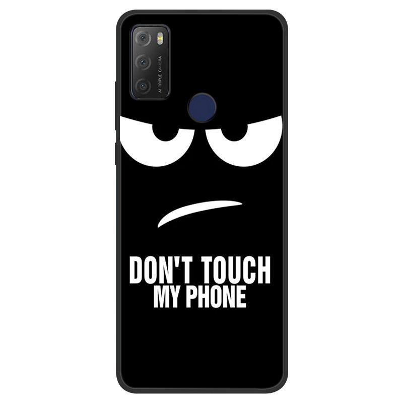 For TCL 20Y Case Girl Cat Flower Soft Silicone Back Wolf Shell for TCL 20E 6125F Fundas Phone Cover For TCL20Y 6156D 20 E Coque