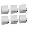 Original Wall Hangers Without Nails Heavy Duty Adhesive Towel Bathrooms Bathroom Mounted Black Metal Hook Hooks