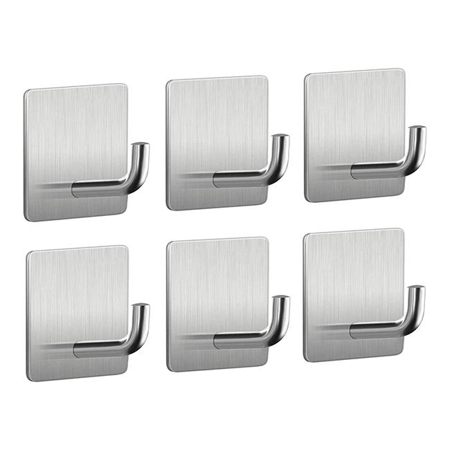 Original Wall Hangers Without Nails Heavy Duty Adhesive Towel Bathrooms Bathroom Mounted Black Metal Hook Hooks