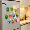 Magnetic Memo Holders 5Pcs Mini Resin Turtle Refrigerator Magnet, Colorful Tortoise Fridge Decorative Magnets Home Office Kitchen Locker Accessories